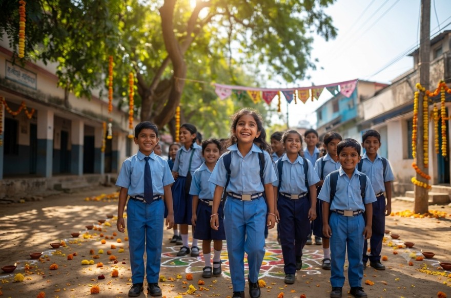 Students at MAA FOOLMATI INTER COLLEGE GOPALPUR